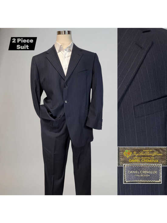 Daniel Cremieux Other - Daniel Cremieux Loro Piana 48R 42x28.5 Navy Blue Stripe Quality Suit